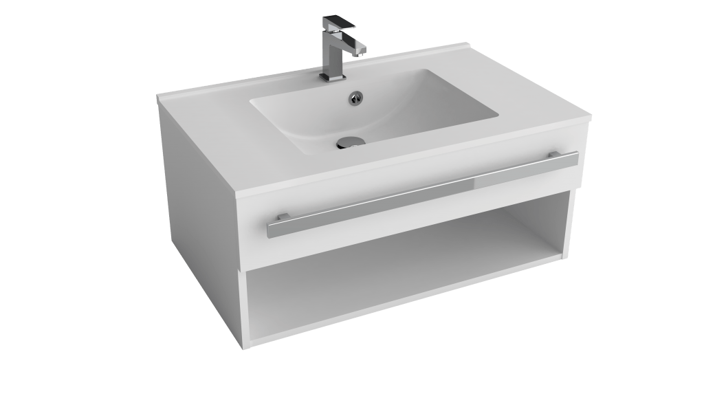 Meuble Venezia Blanc - L80 par DECOTEC