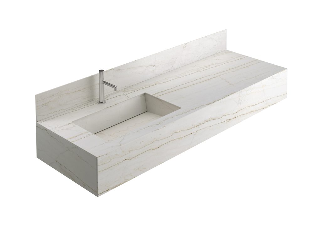 Meuble Karma vasque intégrée L160 - marbre